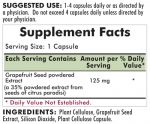 Hypoallergenic Grapefruit Seed Extract 125 mg 120ct