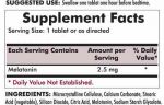 Slo-Release Melatonin 2.5 mg Tablets 120 ct