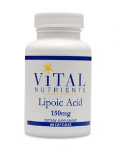 Vital Nutrients, ALPHA LIPOIC ACID 150 MG 60 CAPS