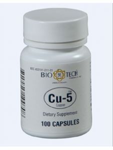 Bio-Tech, CU-5 (COPPER) 100 CAPS