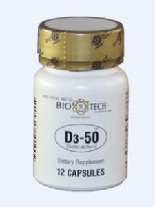 Bio-Tech, D3-50 50,000 IU 12 CAPS