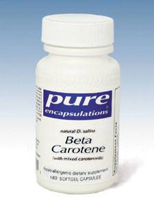 Pure Encapsulations, BETA CAROTENE 25000 IU 180 GELS