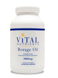 Vital Nutrients, BORAGE OIL 1000 MG 180 CAPS