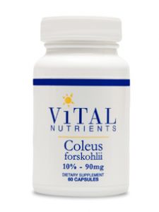 Vital Nutrients, COLEUS FORSKOLLI 10% - 90 MG 60 VCAPS