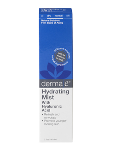 DermaE Natural Bodycare, HYDRATING MIST W HYALURONIC ACID 2 OZ 