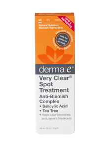 DermaE Natural Bodycare, VERY CLEAR SPOT BLEMISH TREATMENT 0.5 OZ 