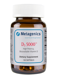 Metagenics, D3 5000 IU 120 SOFTGELS