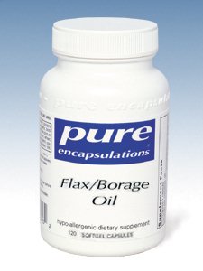 Pure Encapsulations, FLAX/BORAGE OIL 120 GELS