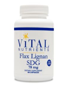 Vital Nutrients, FLAX LIGNAN SDG 78 MG 60 VCAPS