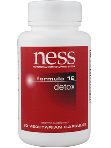 Ness Enzymes, FORMULA 12 DETOX 90 VEGETARIAN CAPSULES