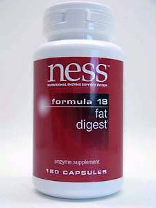 Ness Enzymes, FAT DIGEST #18 180 CAPS