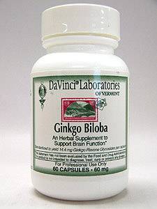 Davinci Labs, GINKGO BILOBA 60 CAPS