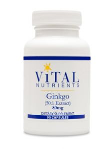 Vital Nutrients, GINKGO 50:1 EXTRACT 80 MG 90 VCAPS