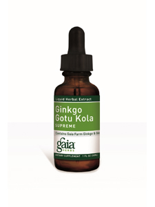 Gaia Herbs, GINKGO/GOTU KOLA SUPREME 1 OZ