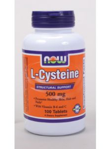 Now Foods, L-CYSTEINE 500 MG 100 TABS