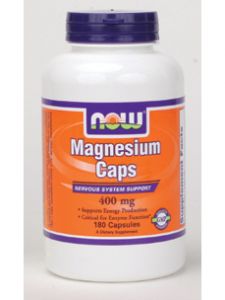 Now Foods, MAGNESIUM CAPS 400 MG 180 CAPS