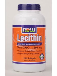 Now Foods, LECITHIN (NON-GMO) 1200 MG 200 SOFTGELS