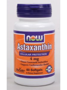 Now Foods, ASTAXANTHIN 4 MG 60 VEGGIE SOFTGELS