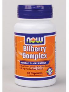 Now Foods, BILBERRY COMPLEX PLUS 80 MG 50 CAPS