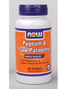 Now Foods, PYGEUM & SAW PALMETTO 60 SOFTGELS