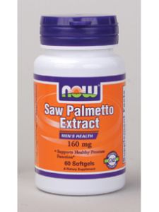 Now Foods, SAW PALMETTO EXTRACT 160 MG 60 SOFTGELS