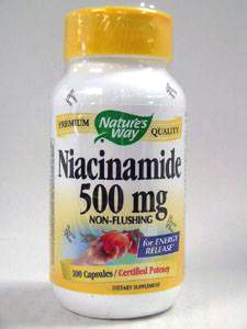 Nature's Way, NIACINAMIDE 500 MG 100 CAPS