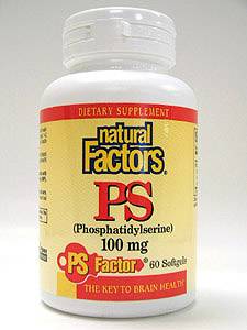 Natural Factors, PS (PHOSPHATIDYLSERINE) 100 MG 60 GELS