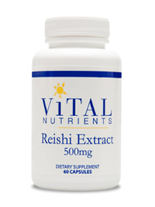 Vital Nutrients, REISHI MUSHROOM EXTRACT 500 MG 60 CAPS