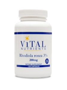 Vital Nutrients, RHODIOLA ROSEA 3% 200 MG 120 VCAPS