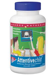 Source Naturals, ATTENTIVE CHILD CHEWABLES 30 WAFERS