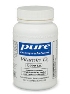 Pure Encapsulations, VITAMIN D3 5000 IU 250 VCAPS