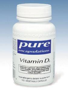 Pure Encapsulations, VITAMIN D3 400 IU 120 VCAPS