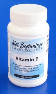 NewBeginnings Vitamin E - 100 softgels