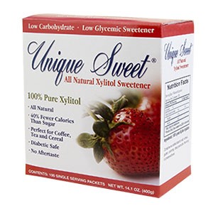 Complementary Prescriptions Unique Sweet® Xylitol Packets 100 4 gram packets